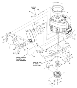Part Location Diagram of 885161YP Briggs and Stratton Pulley m/d
